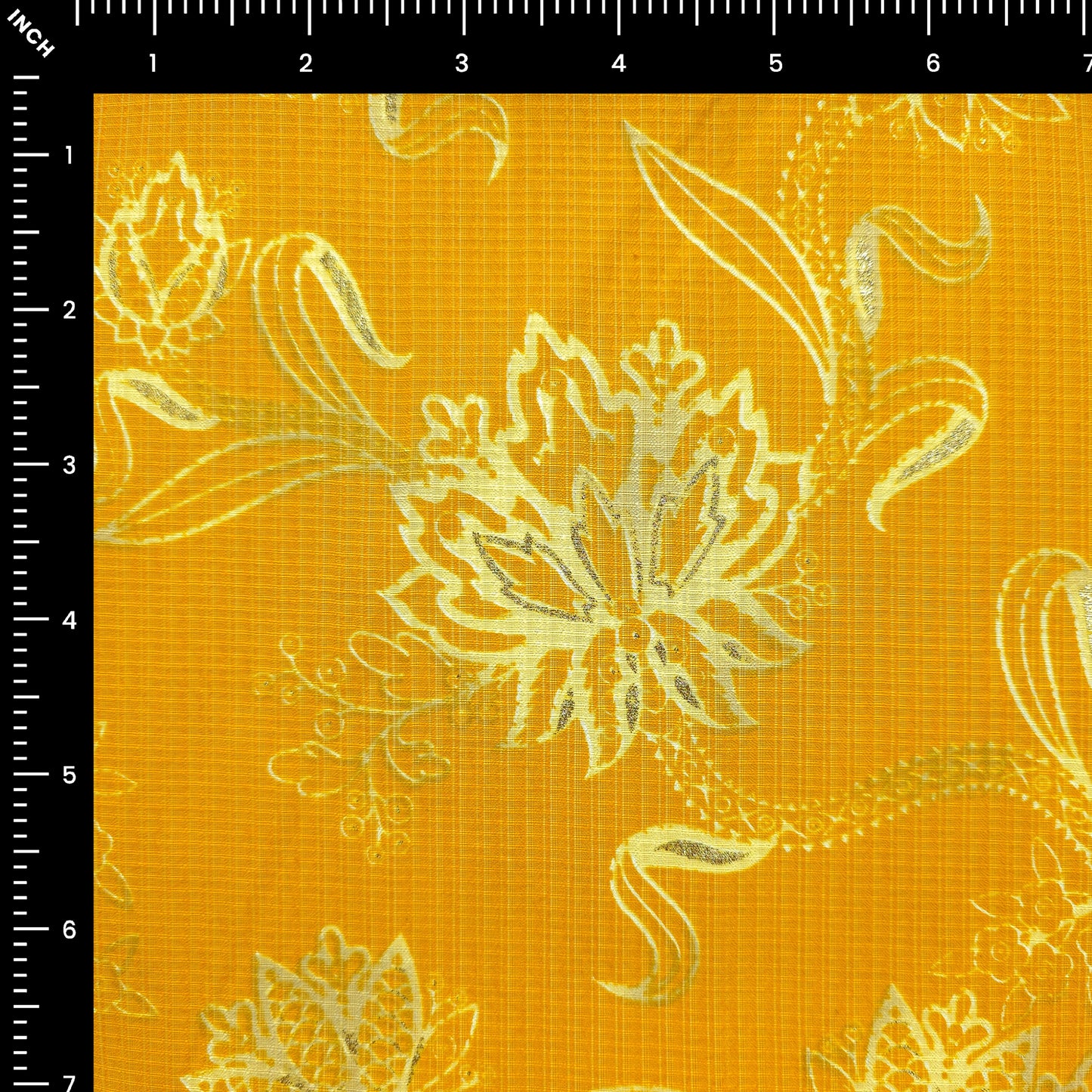 Royal Heritage Foil Printed Berlin Viscose Fabric