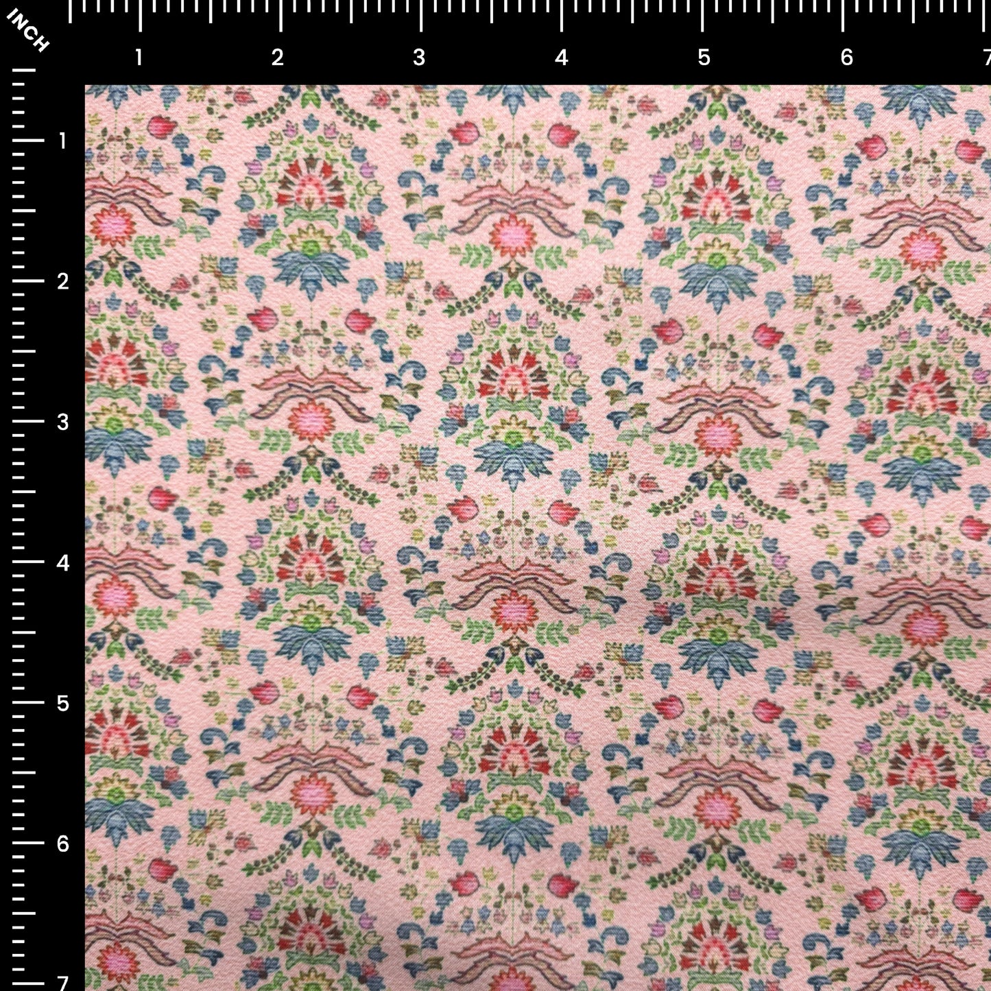 Vintage Floral Tapestry Printed Poly-Cotton Fabric