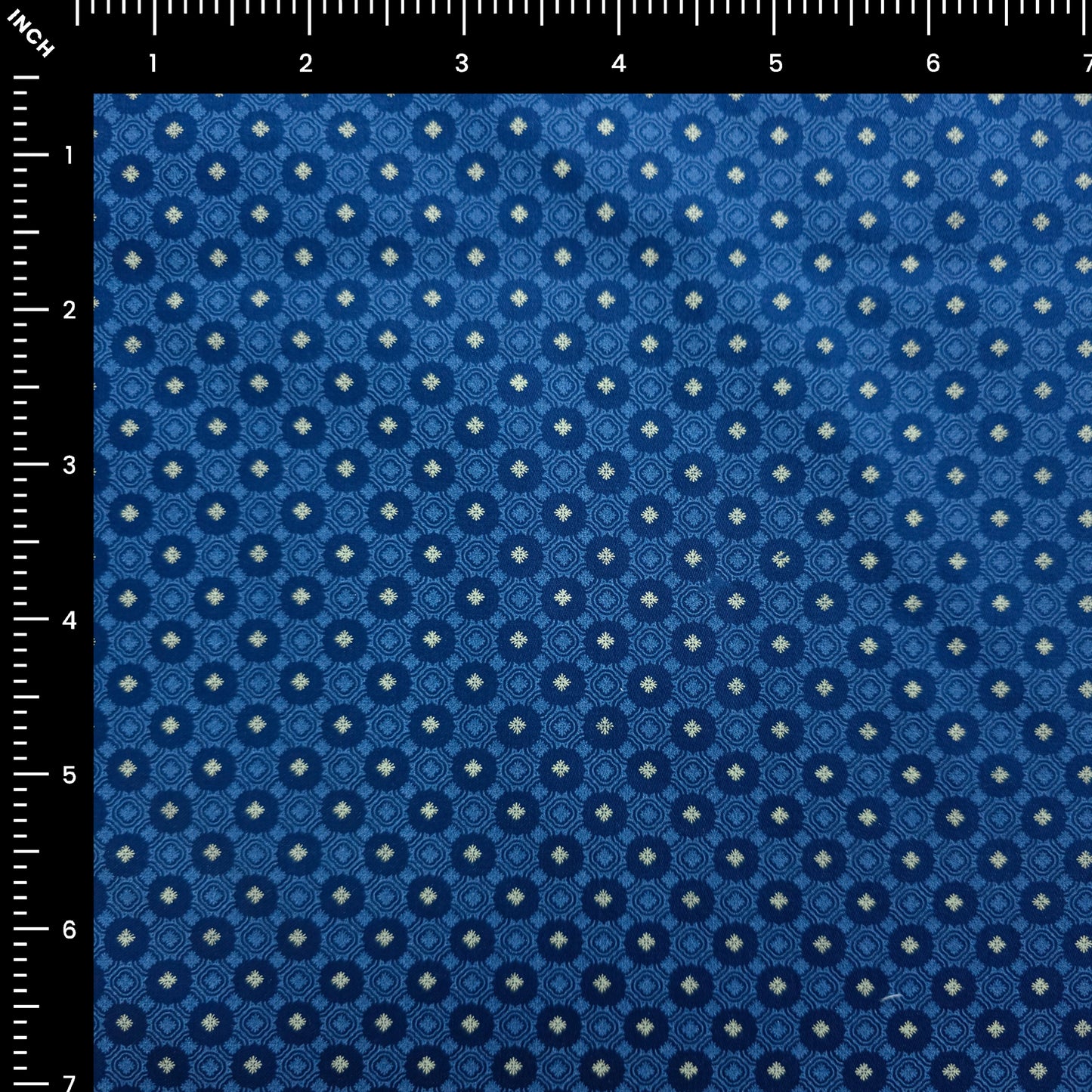 Verdant Medallion Printed Satin Fabric