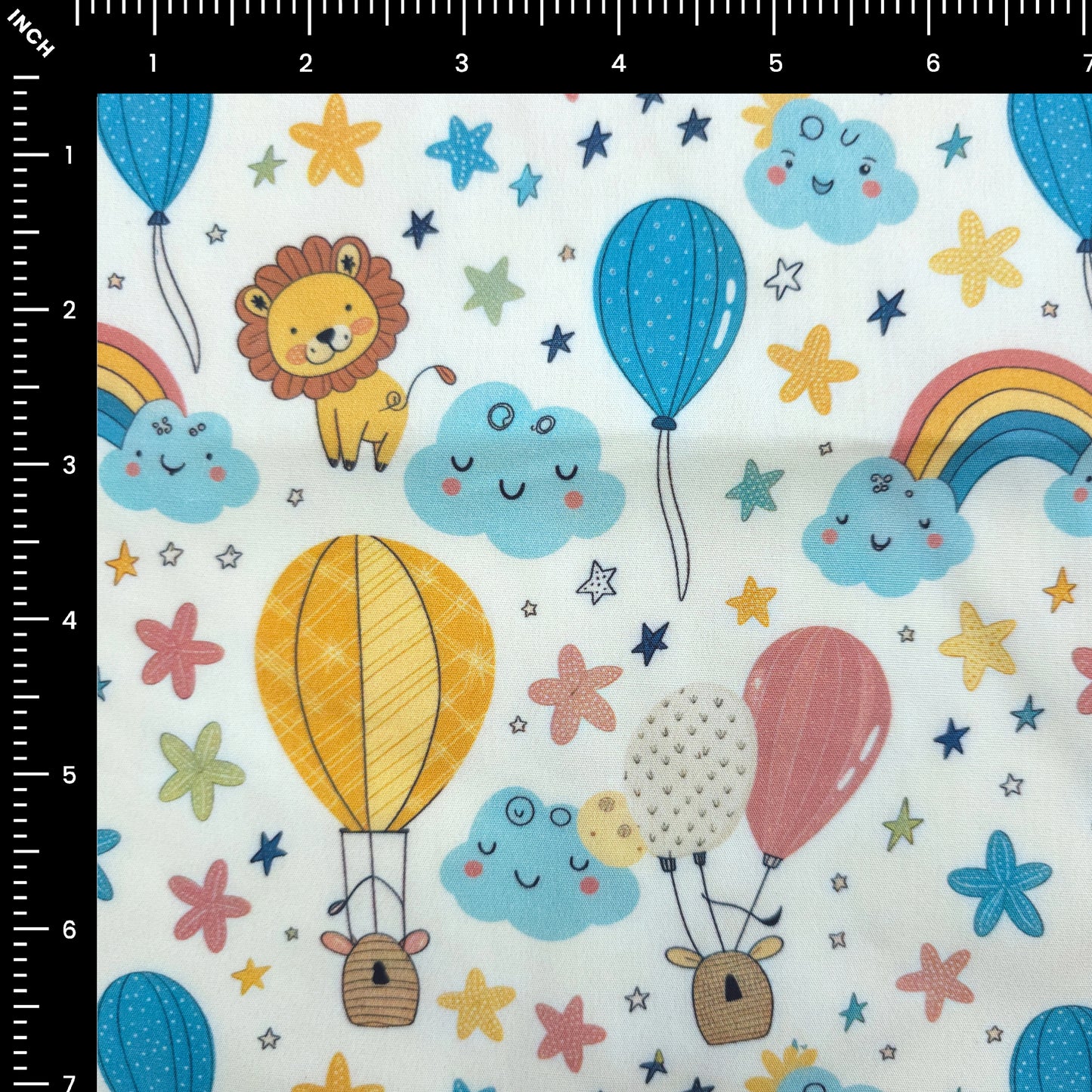 Skybound Dreams Printed Poplin Fabric
