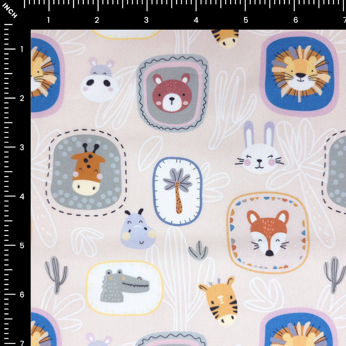 Safari Friends Printed Poplin Fabric