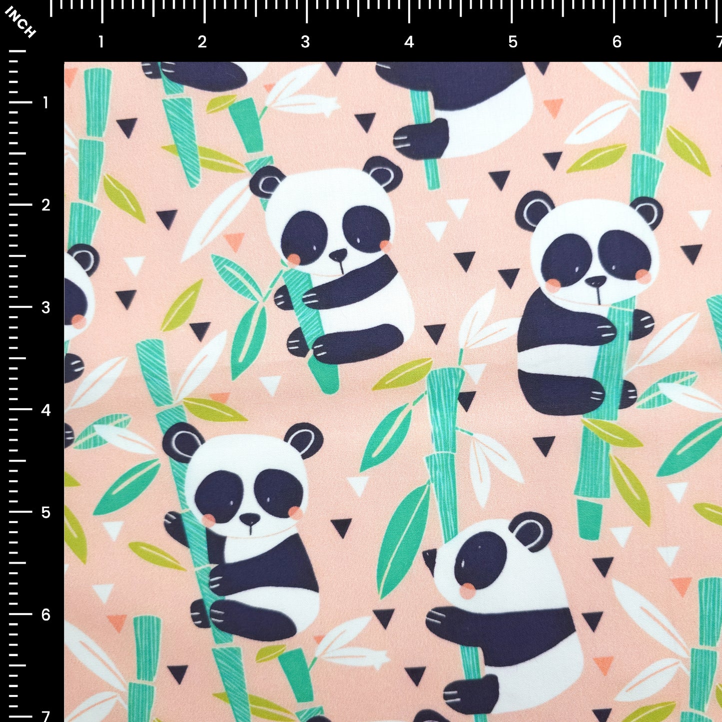 Panda Picnic Printed Poplin Fabric