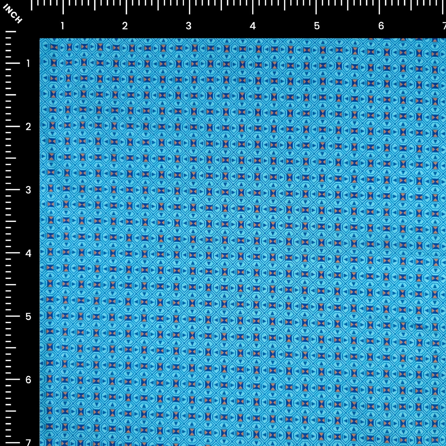 Geometric Mosaic Printed Poplin Fabric