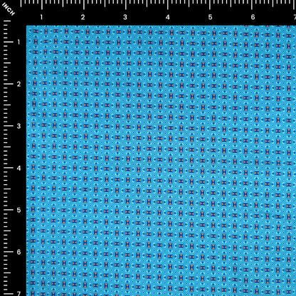 Geometric Mosaic Printed Poplin Fabric