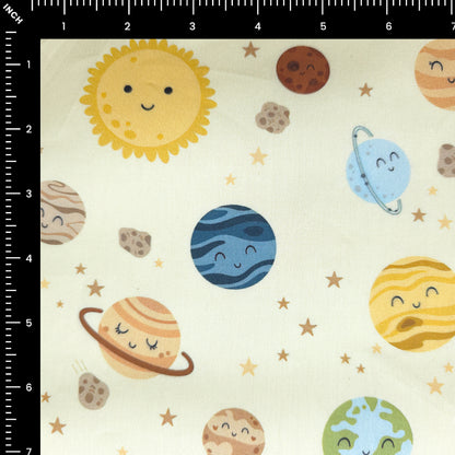 Cosmic Adventure Printed Poplin Fabric