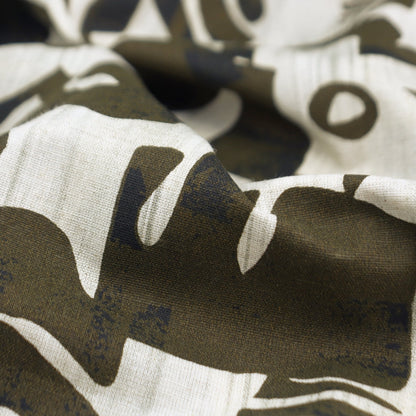 Abstract Foliage Cotton Flex Fabric - Kapaas