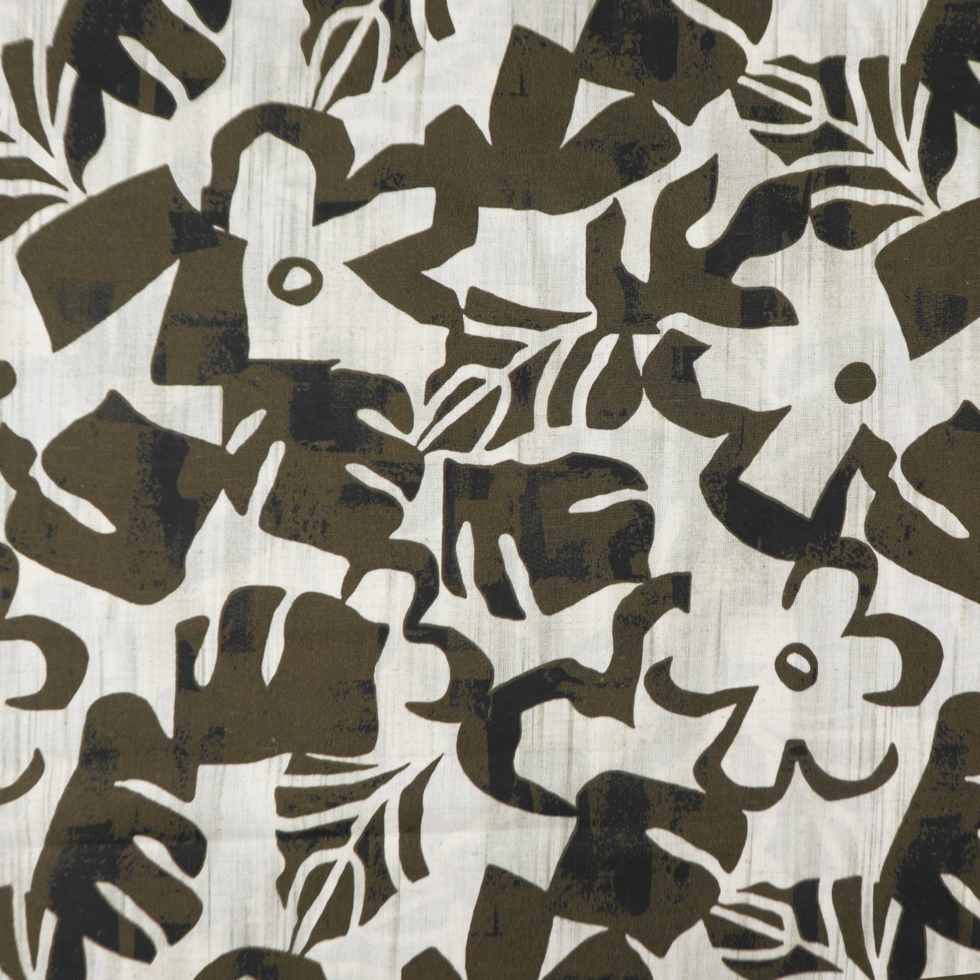 Abstract Foliage Cotton Flex Fabric - Kapaas