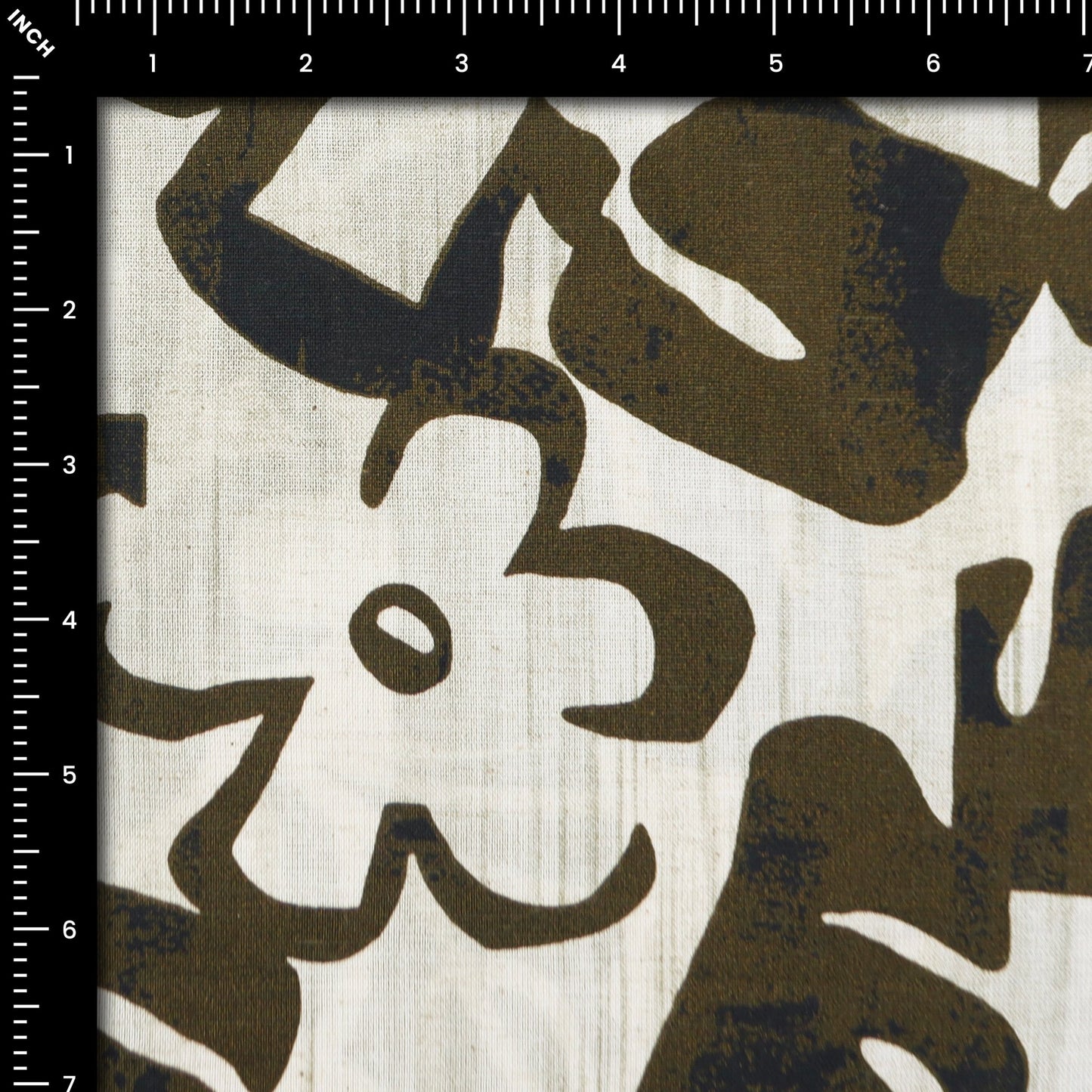 Abstract Foliage Cotton Flex Fabric - Kapaas