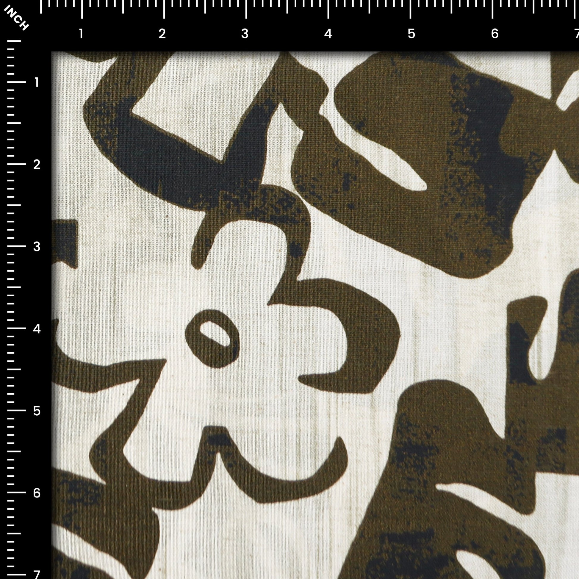 Abstract Foliage Cotton Flex Fabric - Kapaas