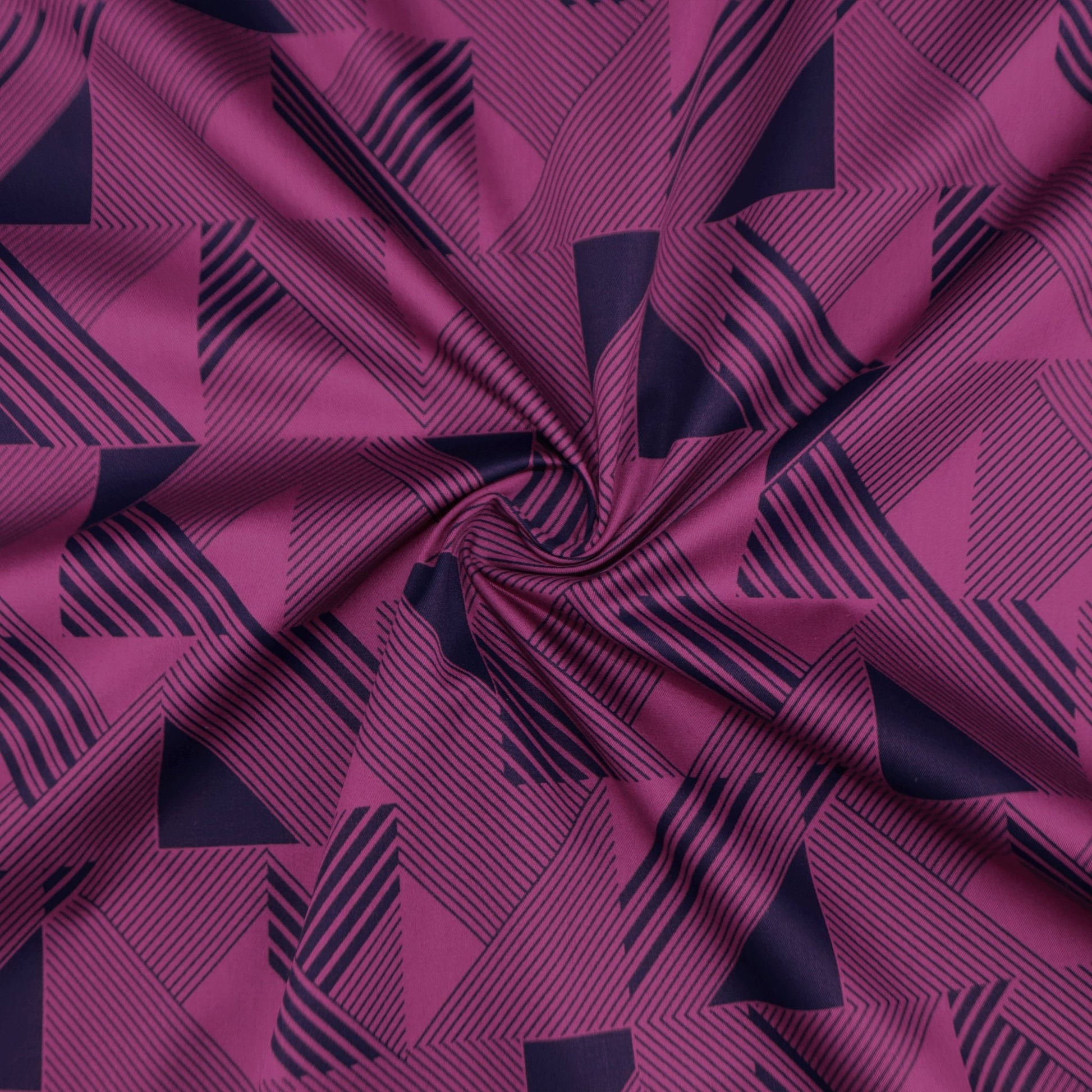 Abstract Geometry Satin Fabric - Kapaas