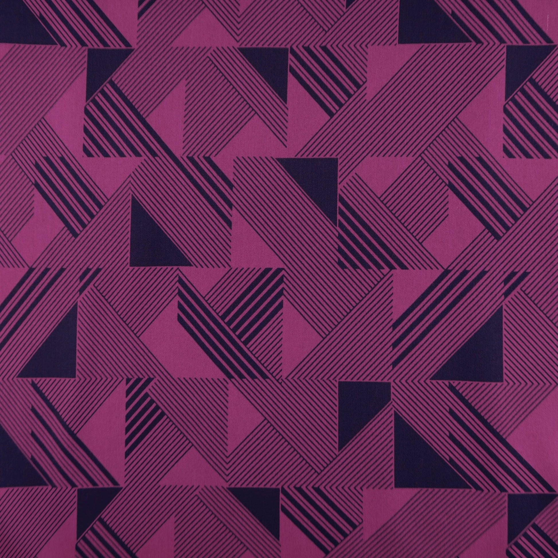 Abstract Geometry Satin Fabric - Kapaas