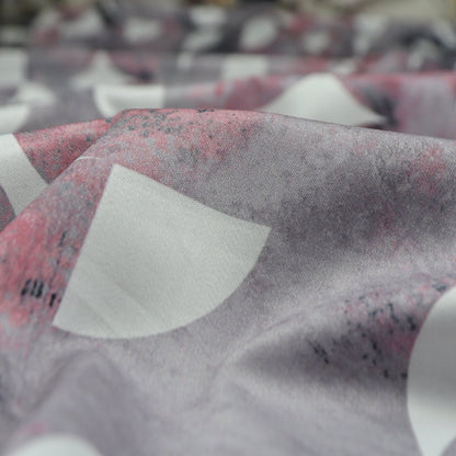Abstract Mosaic Satin Fabric - Kapaas
