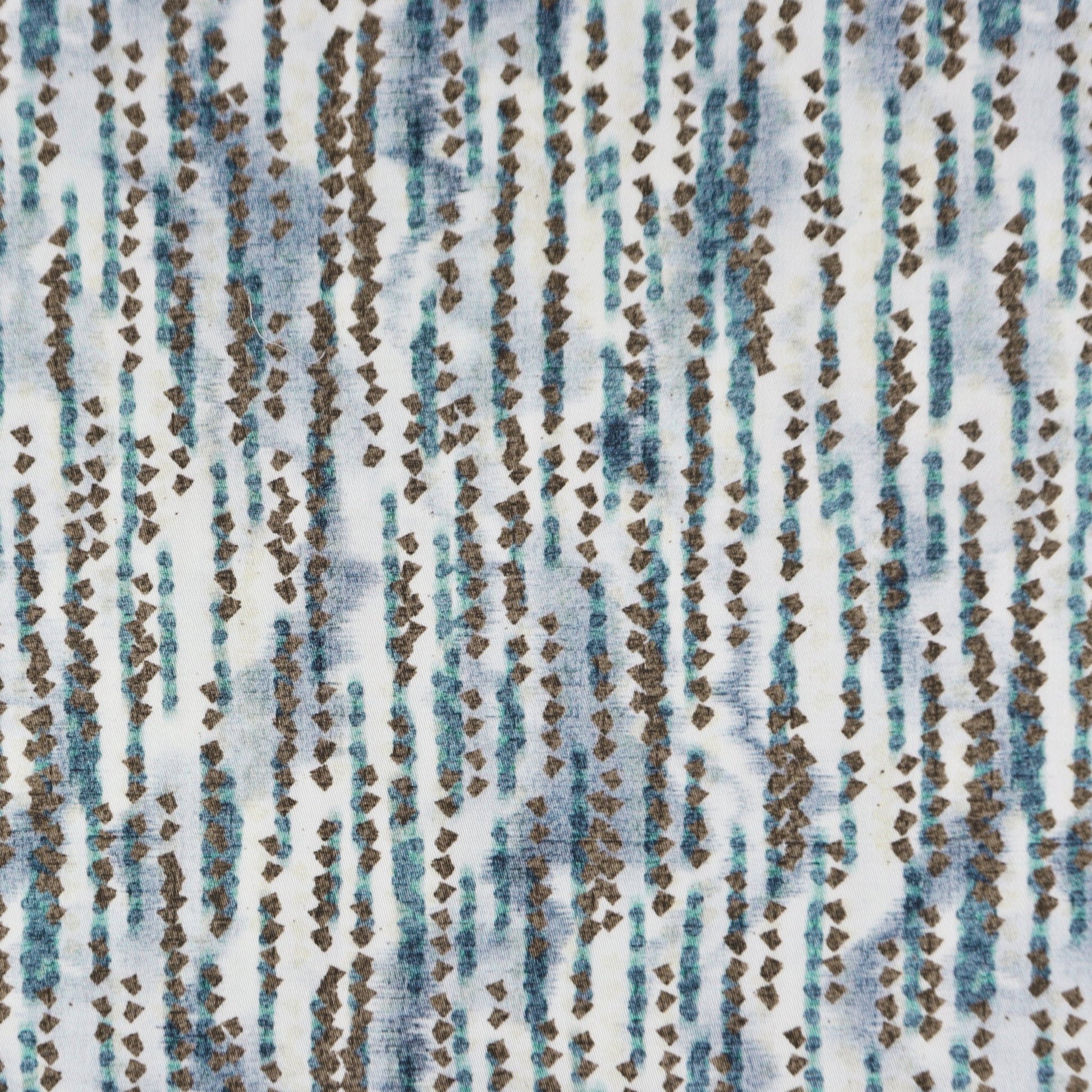 Abstract Stripe Satin Fabric - Kapaas