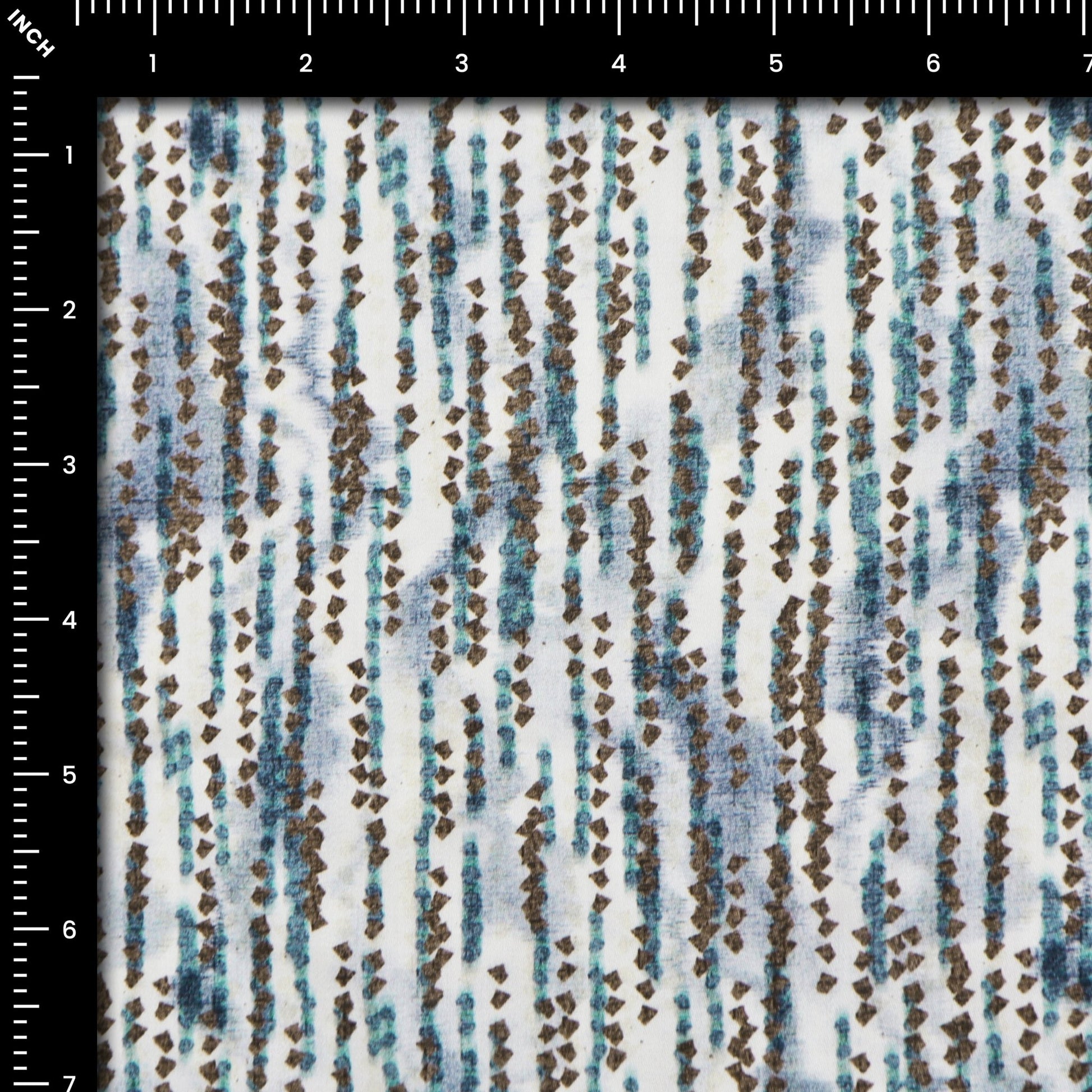 Abstract Stripe Satin Fabric - Kapaas