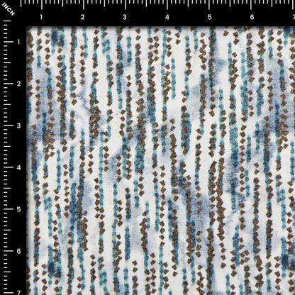 Abstract Stripe Satin Fabric - Kapaas