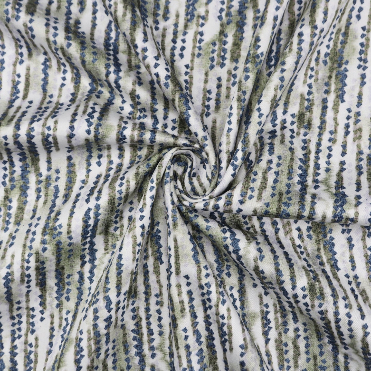 Abstract Stripe Satin Fabric - Kapaas