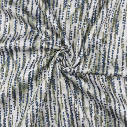 Abstract Stripe Satin Fabric - Kapaas