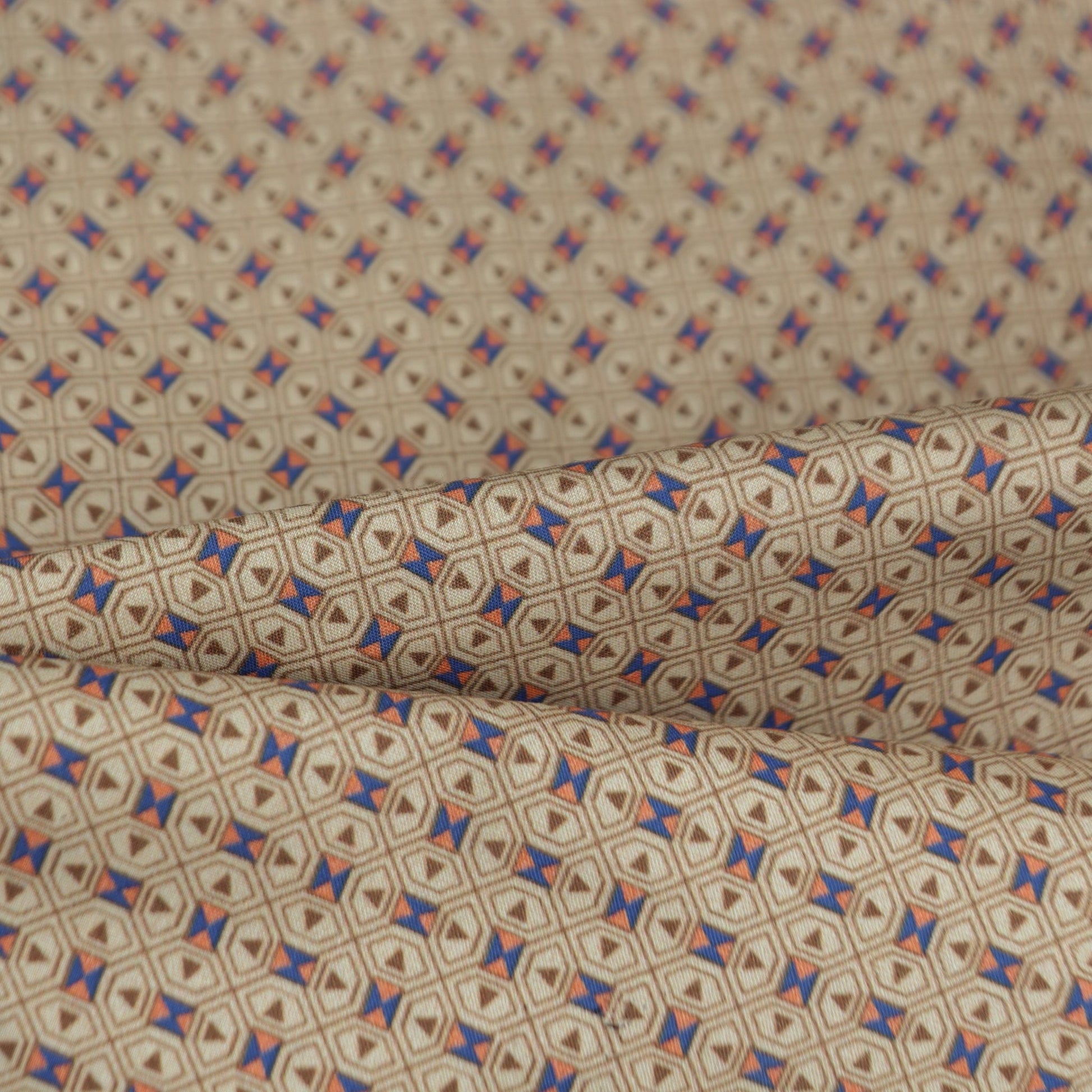 Antique Bazaar Tile Poplin Fabric - Kapaas