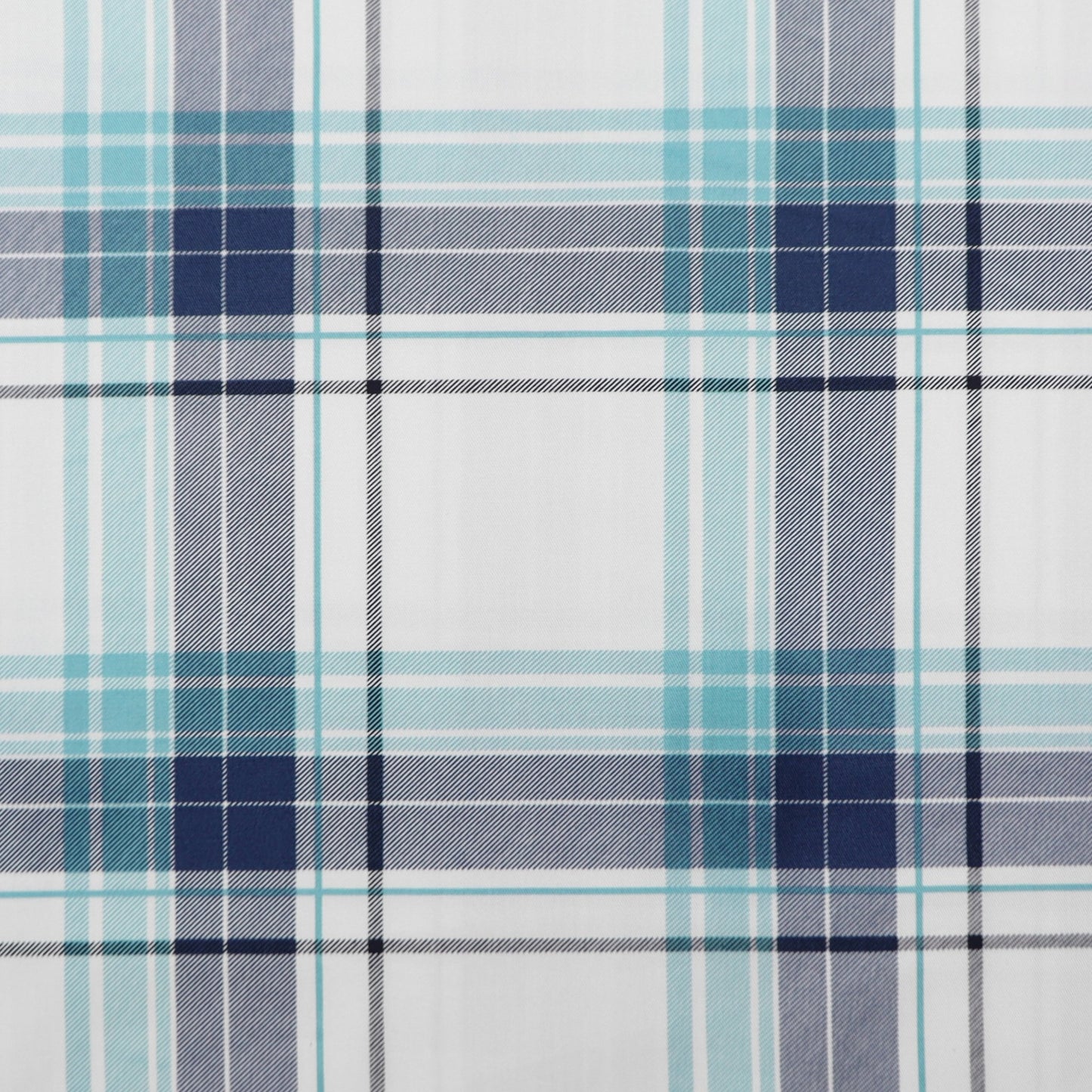 Arctic Teal Plaid Twill Fabric - Kapaas