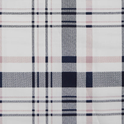 Blush Grid Twill Fabric - Kapaas