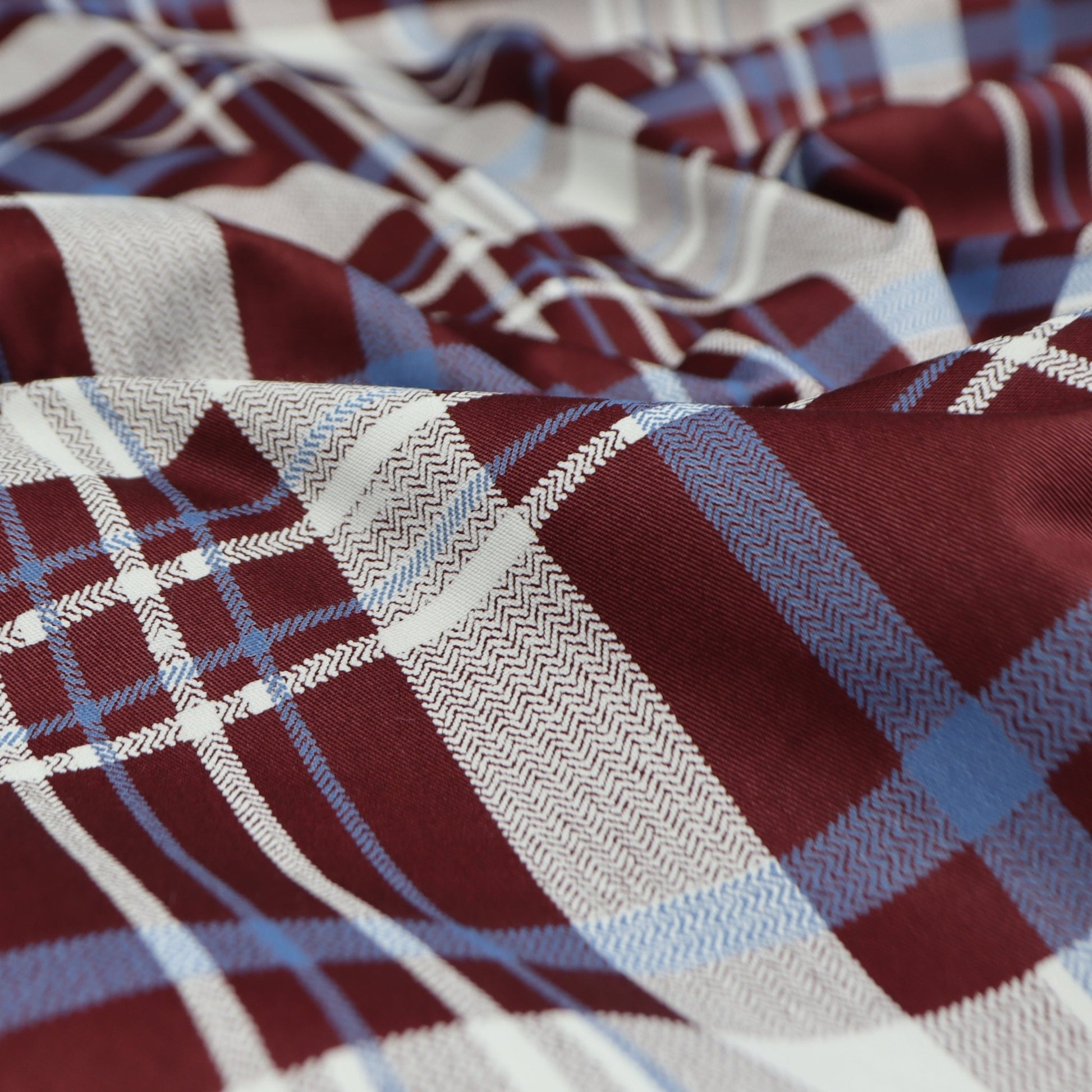 Blush Grid Twill Fabric - Kapaas