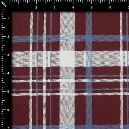 Blush Grid Twill Fabric - Kapaas