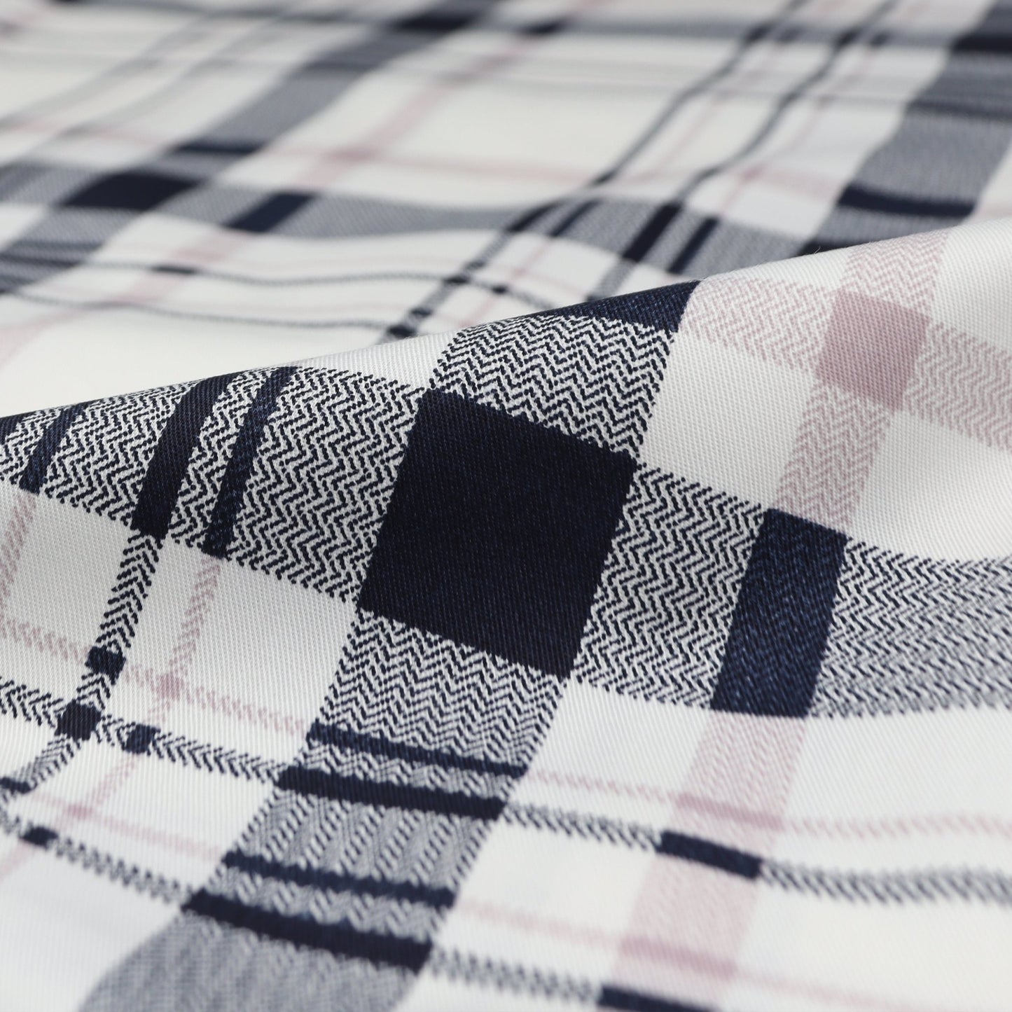 Blush Grid Twill Fabric - Kapaas