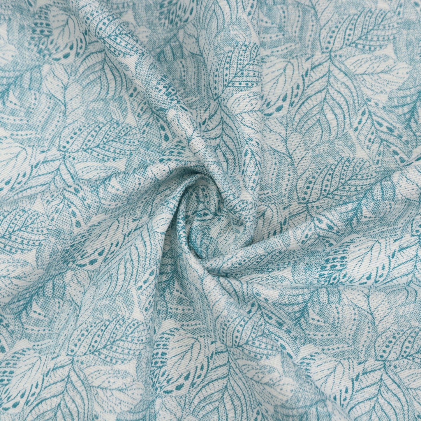 Botanical Leaf Textured Linen Fabric - Kapaas