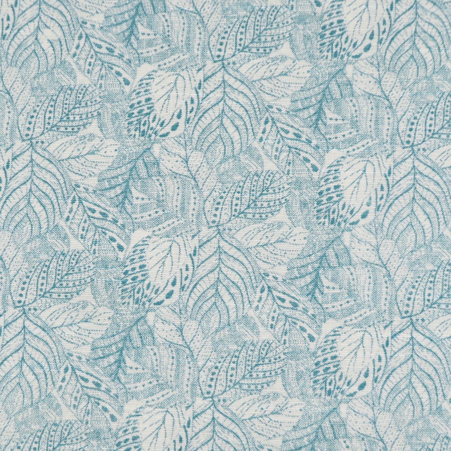 Botanical Leaf Textured Linen Fabric - Kapaas