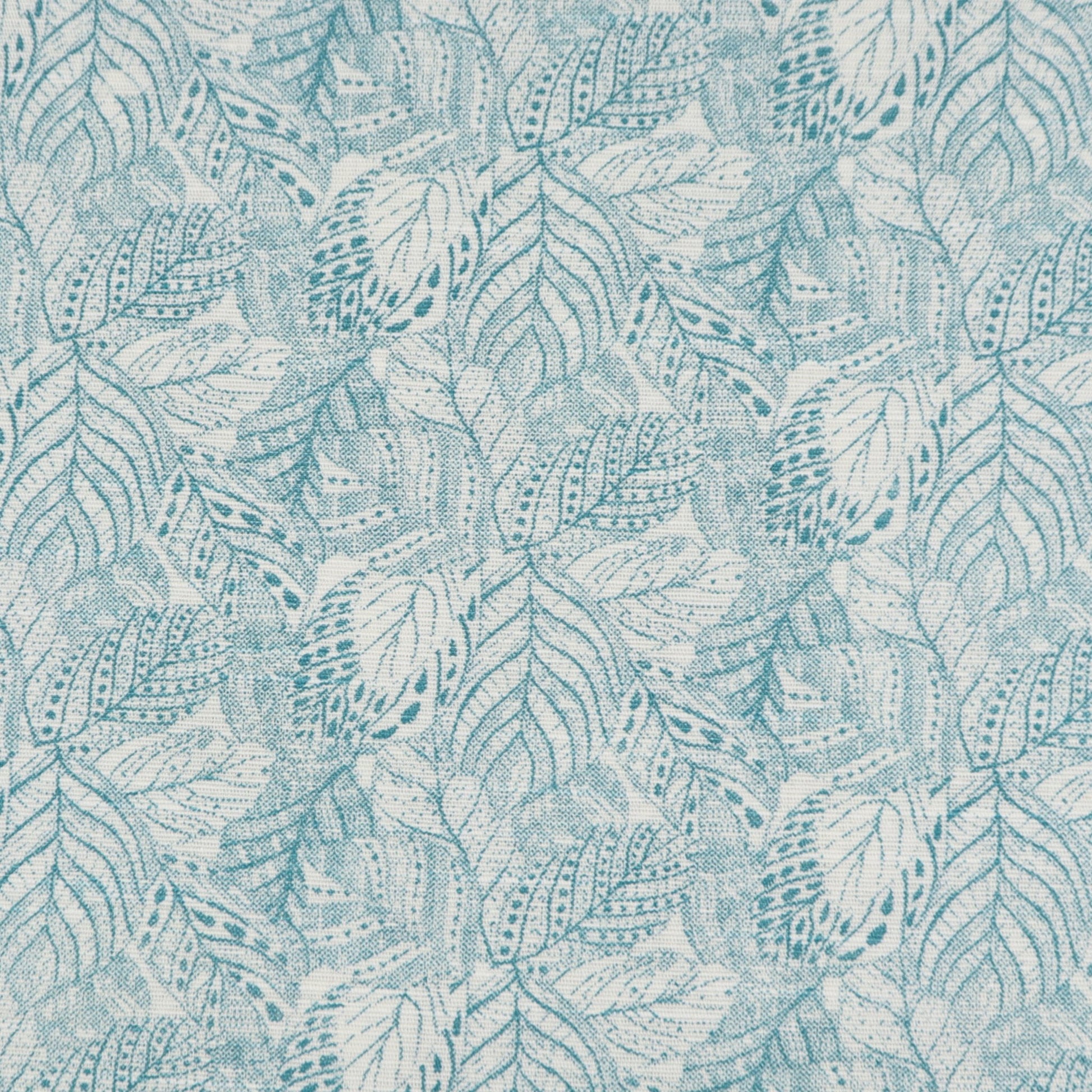 Botanical Leaf Textured Linen Fabric - Kapaas
