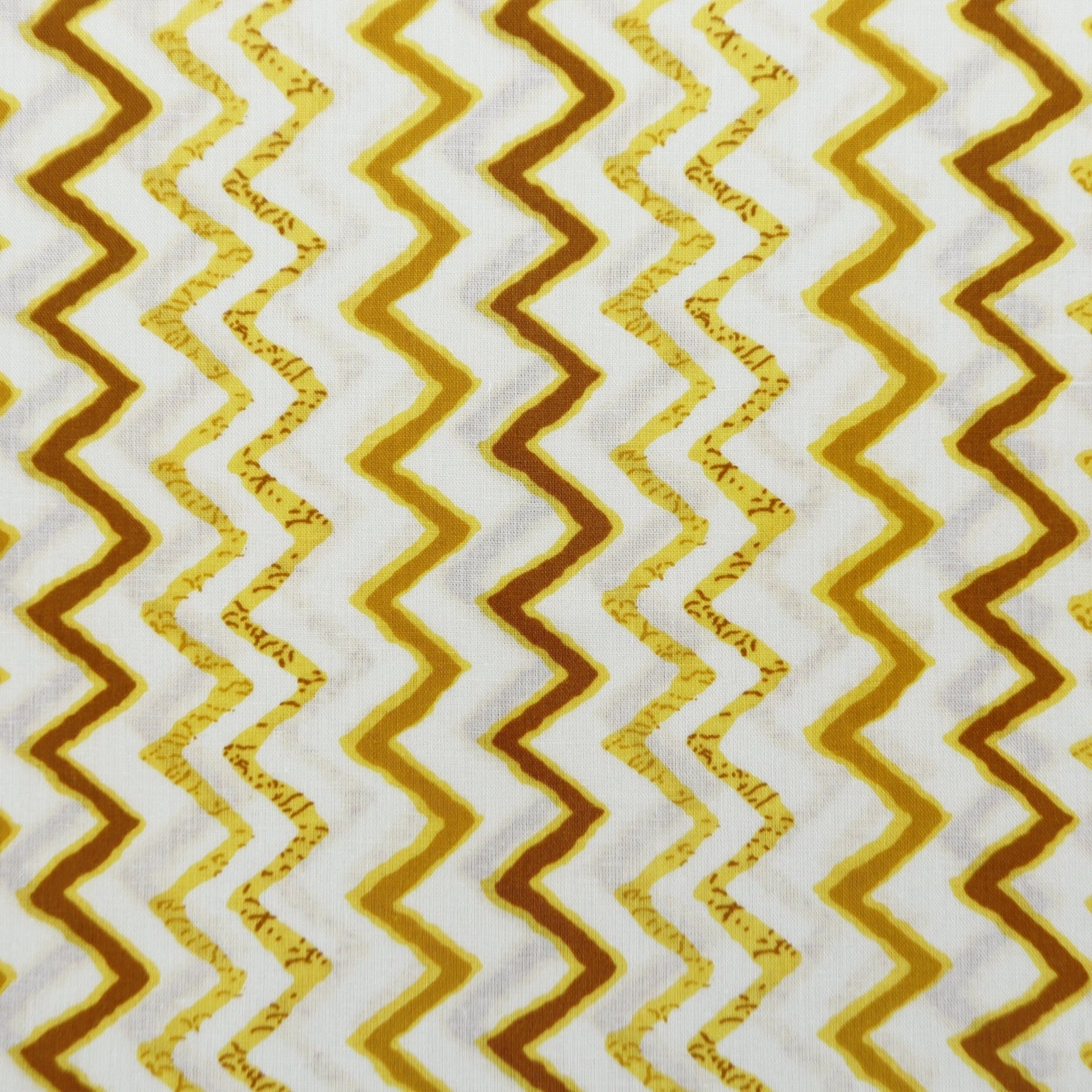 Chevron Rhythm Printed Cambric Fabric - Kapaas