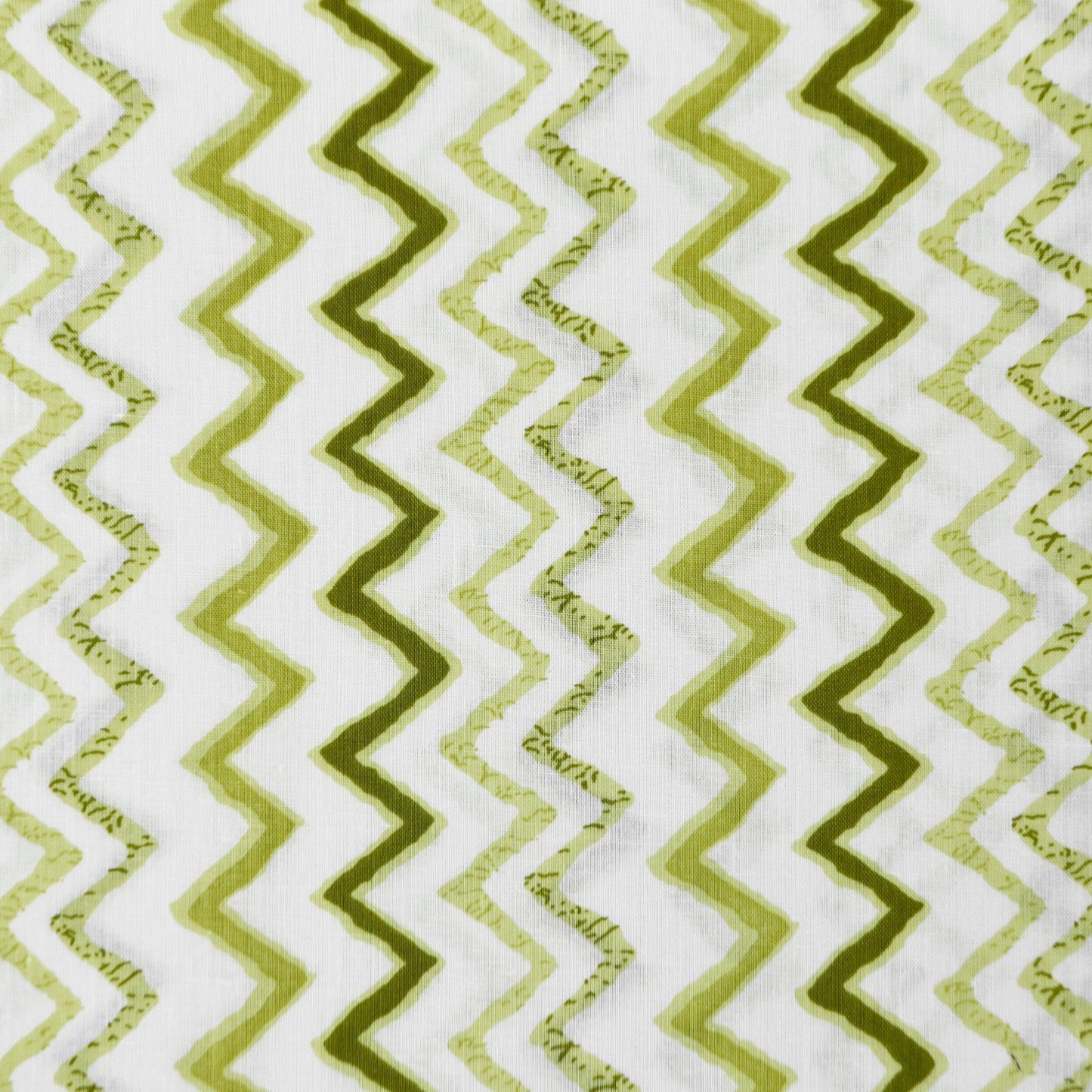 Chevron Rhythm Printed Cambric Fabric - Kapaas