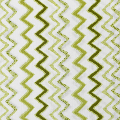 Chevron Rhythm Printed Cambric Fabric - Kapaas