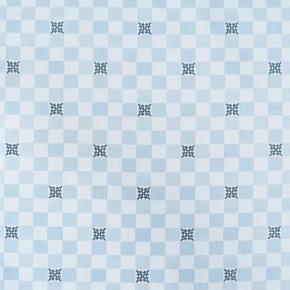 Classic Check Medallion Satin Fabric - Kapaas