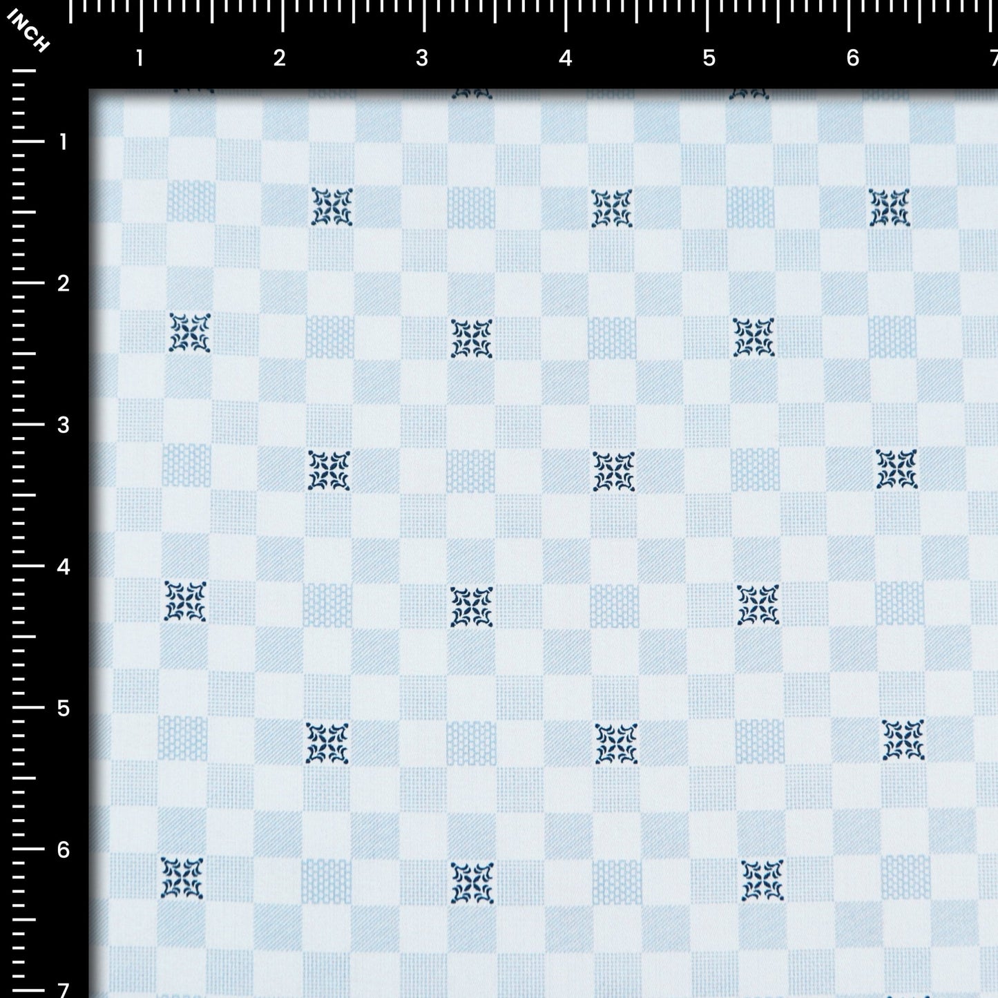 Classic Check Medallion Satin Fabric - Kapaas