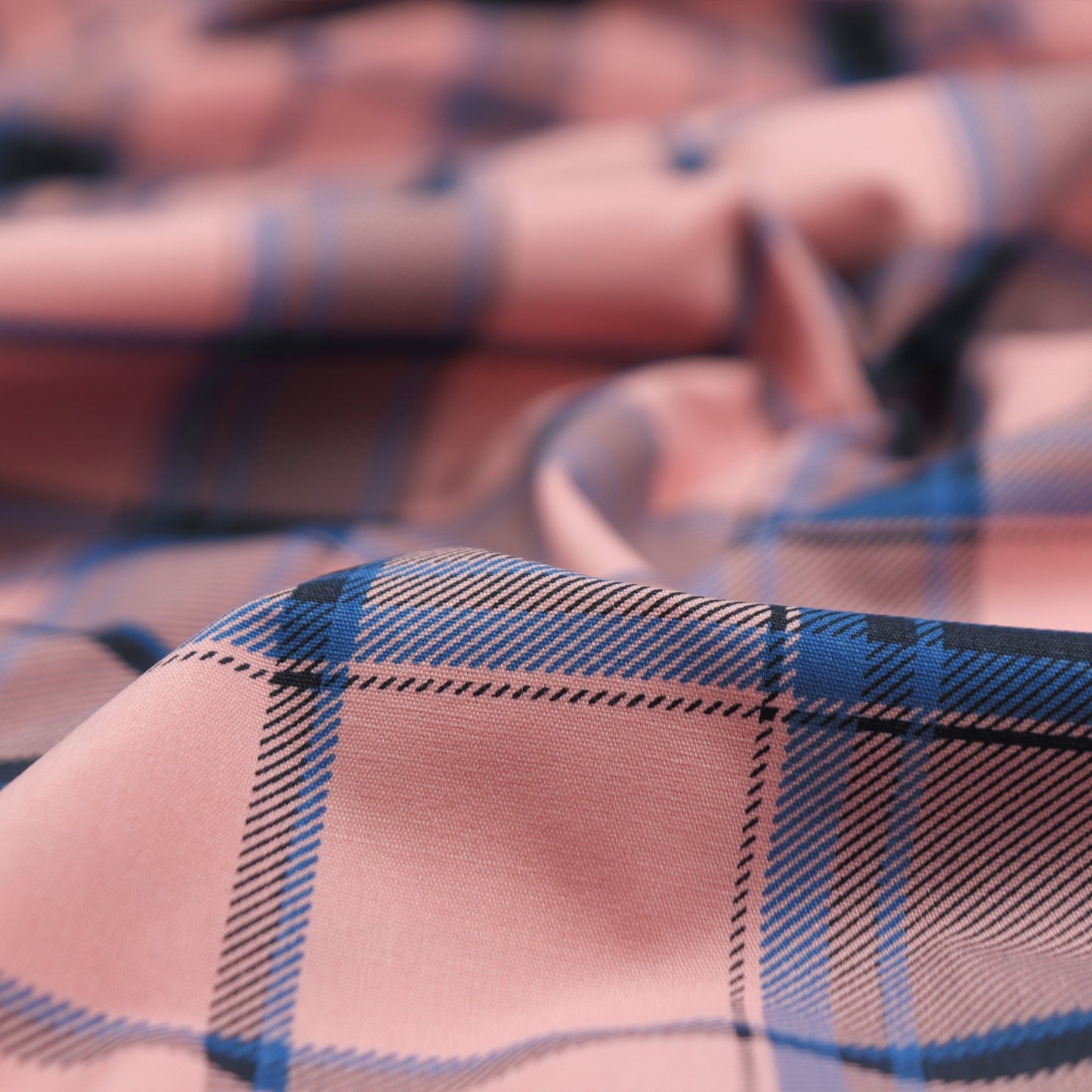 Classic Plaid Grid Poplin Fabric - Kapaas