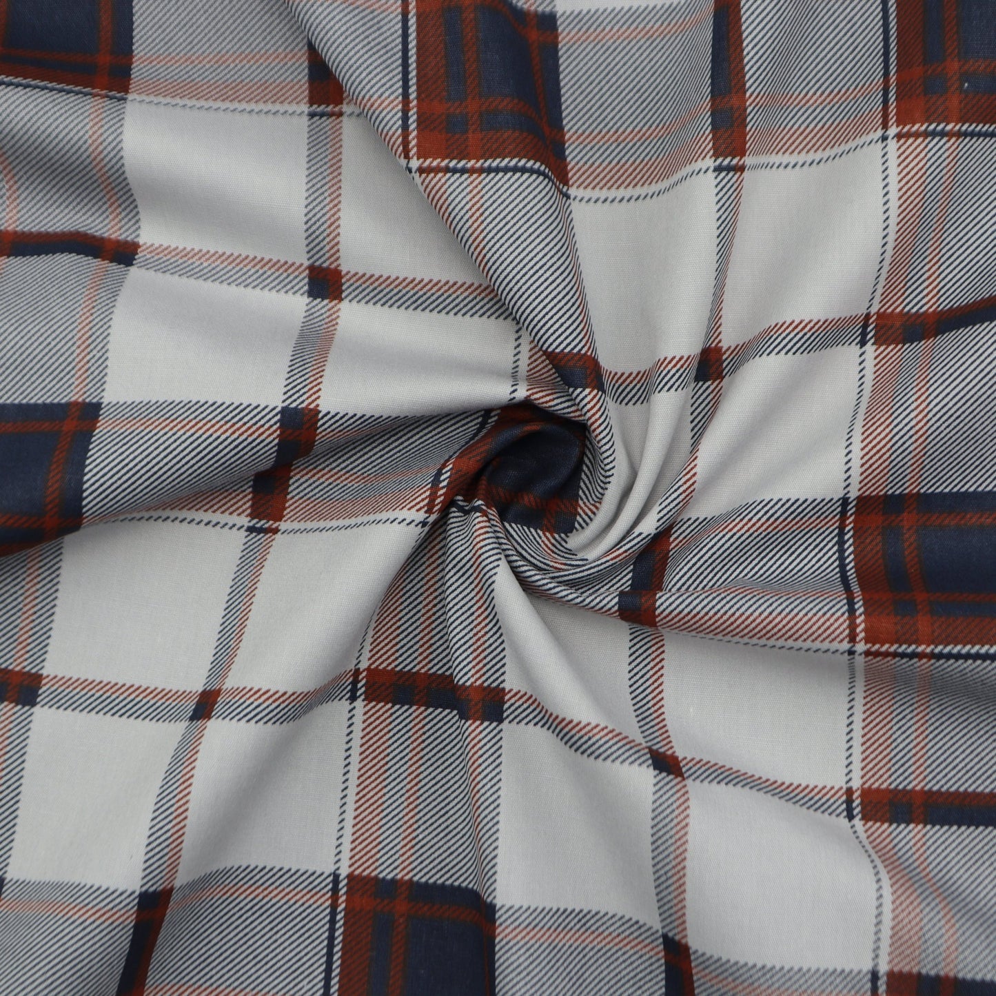 Classic Plaid Grid Poplin Fabric - Kapaas