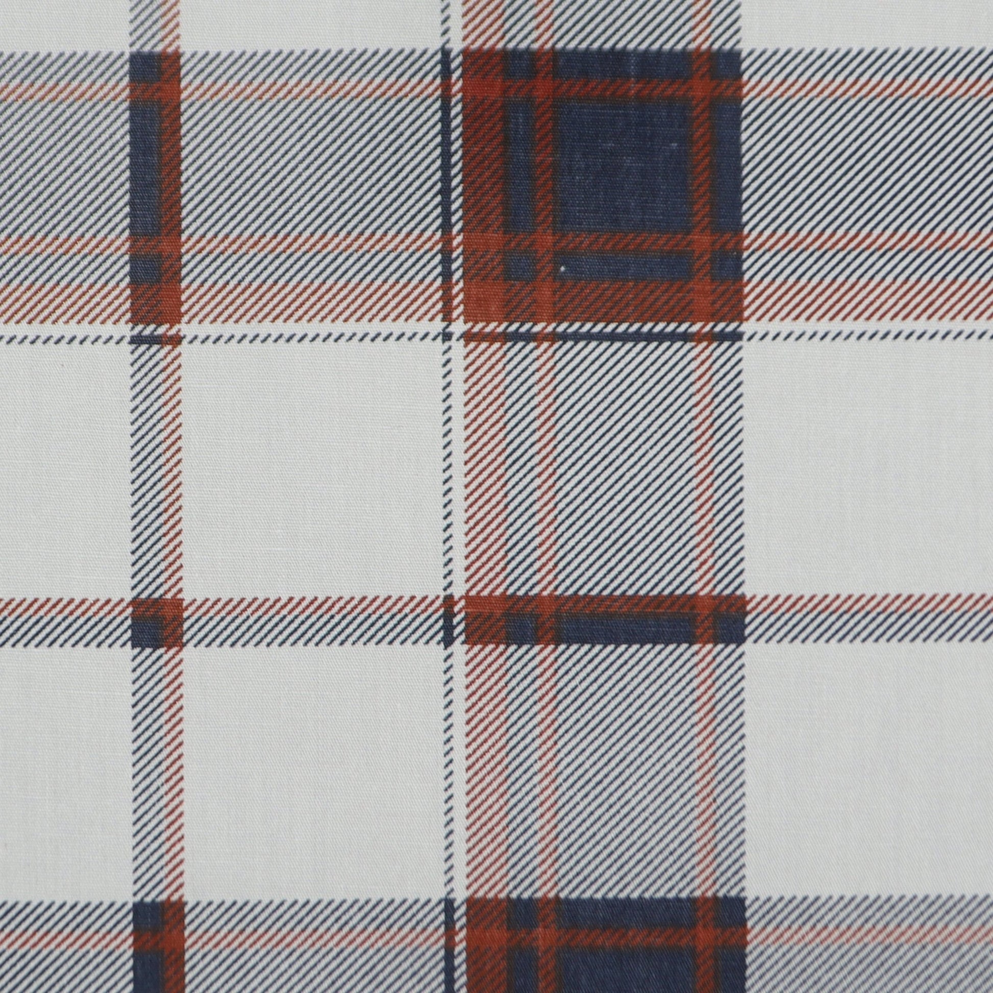 Classic Plaid Grid Poplin Fabric - Kapaas