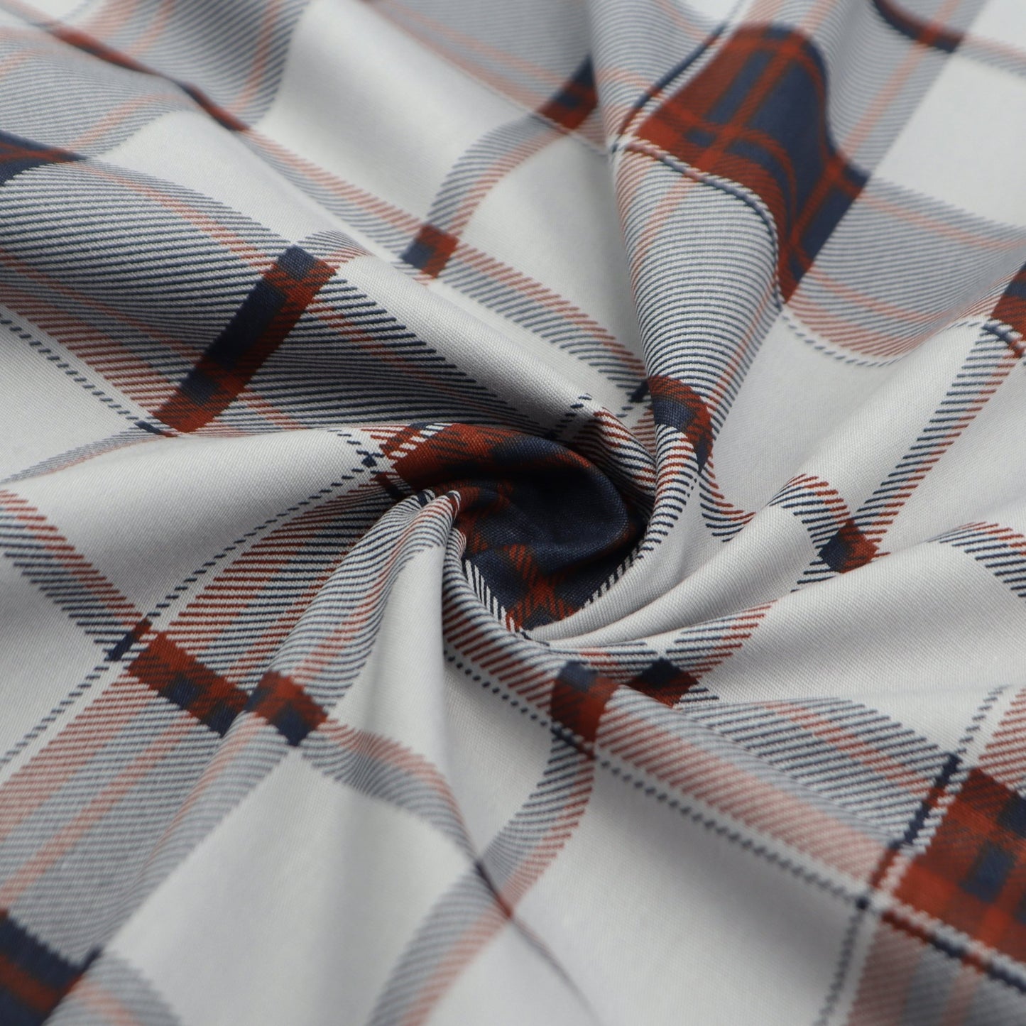 Classic Plaid Grid Poplin Fabric - Kapaas