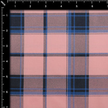 Classic Plaid Grid Poplin Fabric - Kapaas