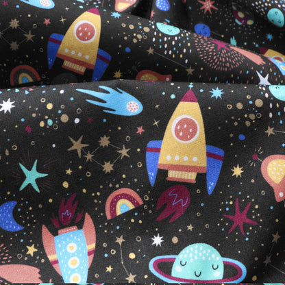 Cosmic Voyage Poplin Fabric - Kapaas