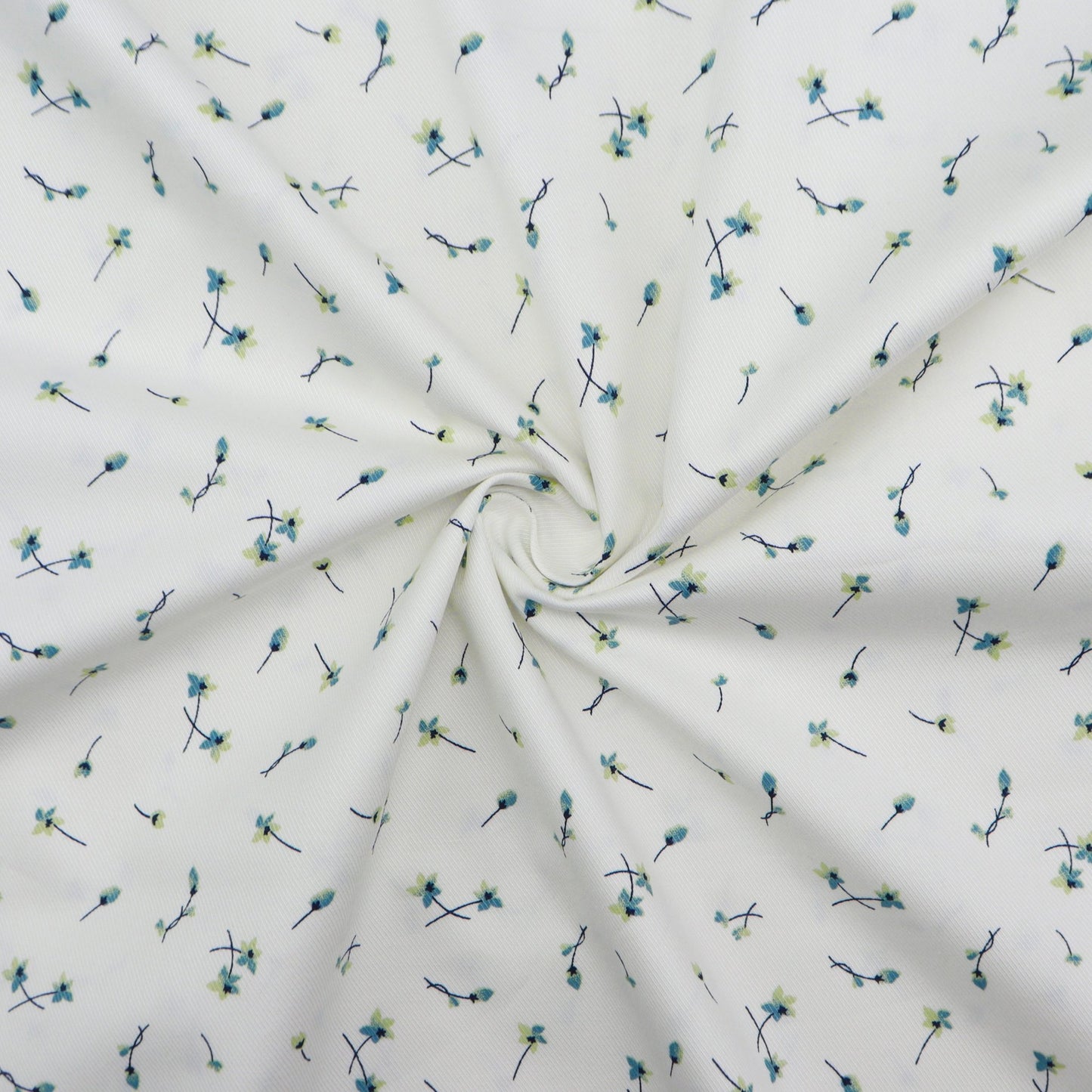 Meadow Bloom Cavalry Twill Fabric - Kapaas