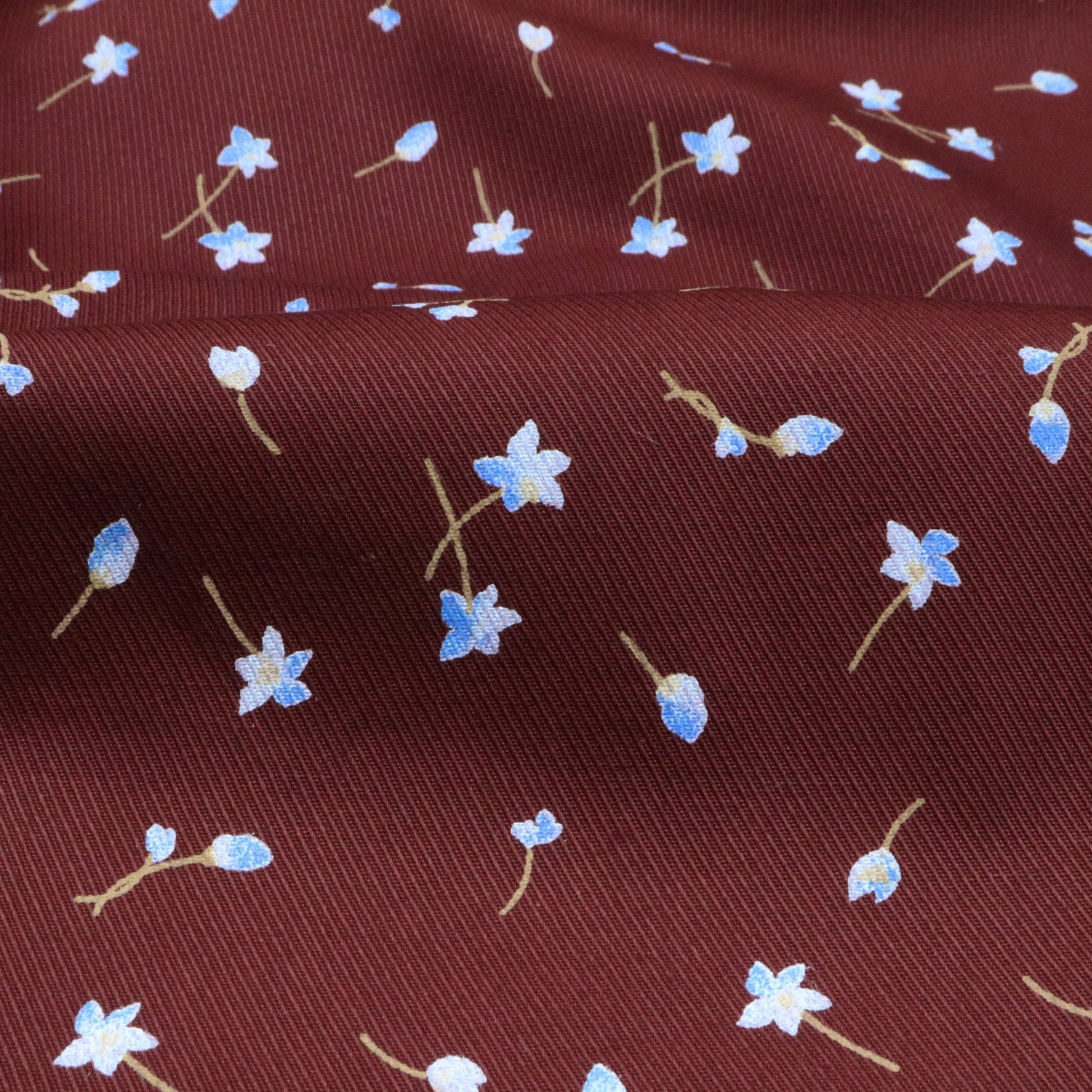 Meadow Bloom Cavalry Twill Fabric - Kapaas