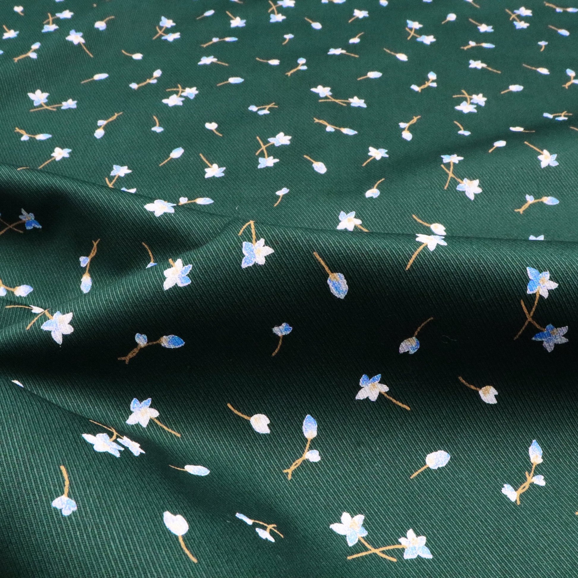 Meadow Bloom Cavalry Twill Fabric - Kapaas