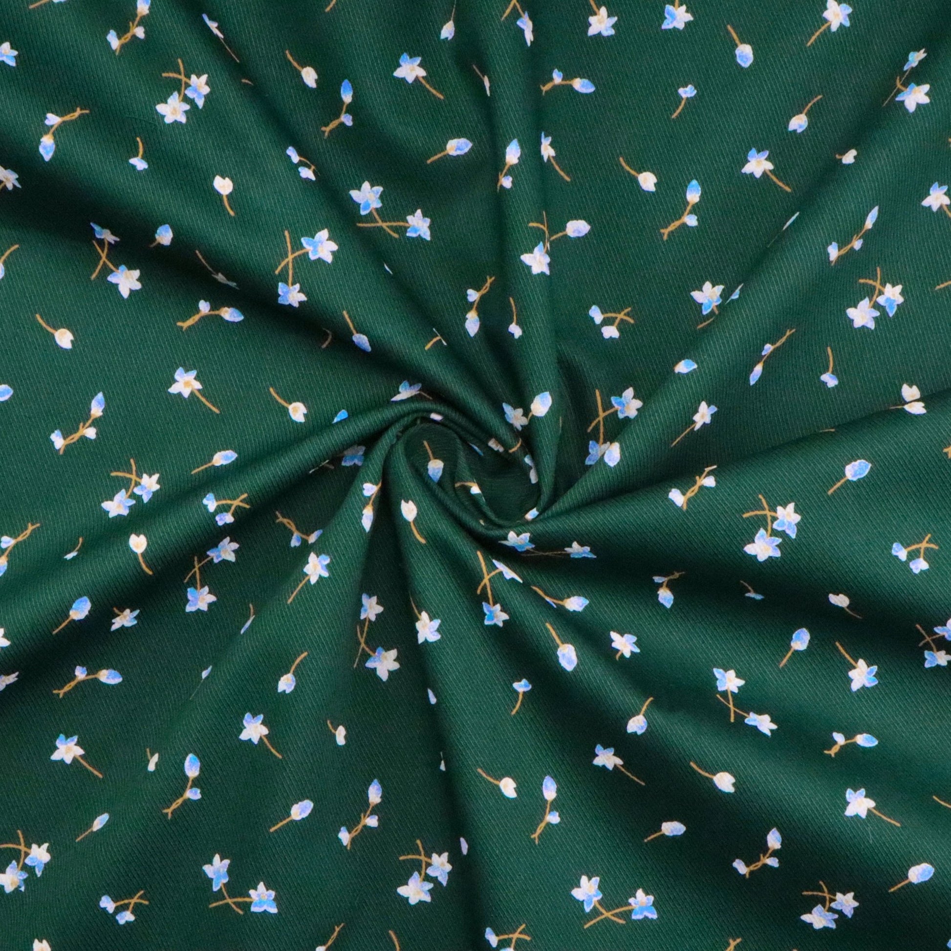 Meadow Bloom Cavalry Twill Fabric - Kapaas