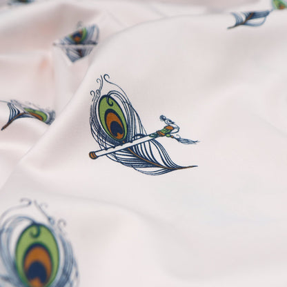 Divine Plume Satin Fabric - Kapaas