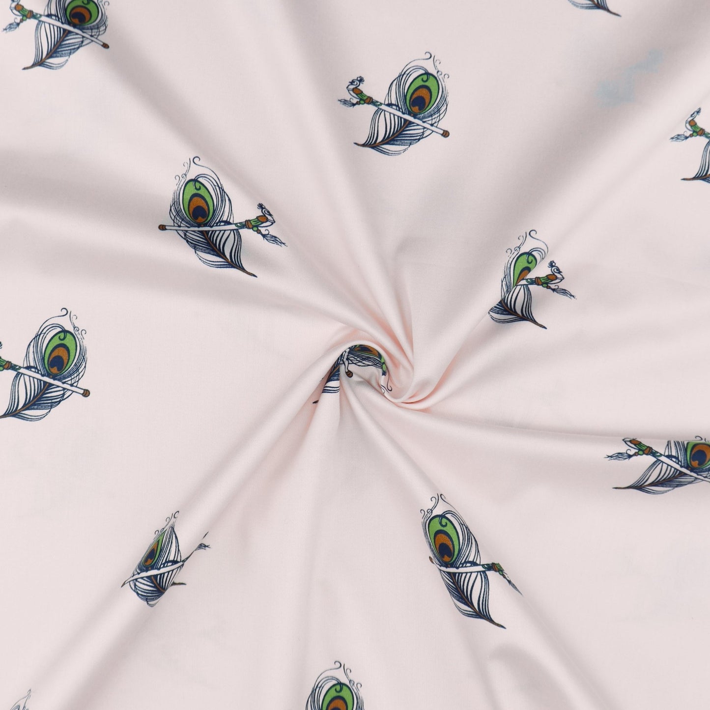 Divine Plume Satin Fabric - Kapaas