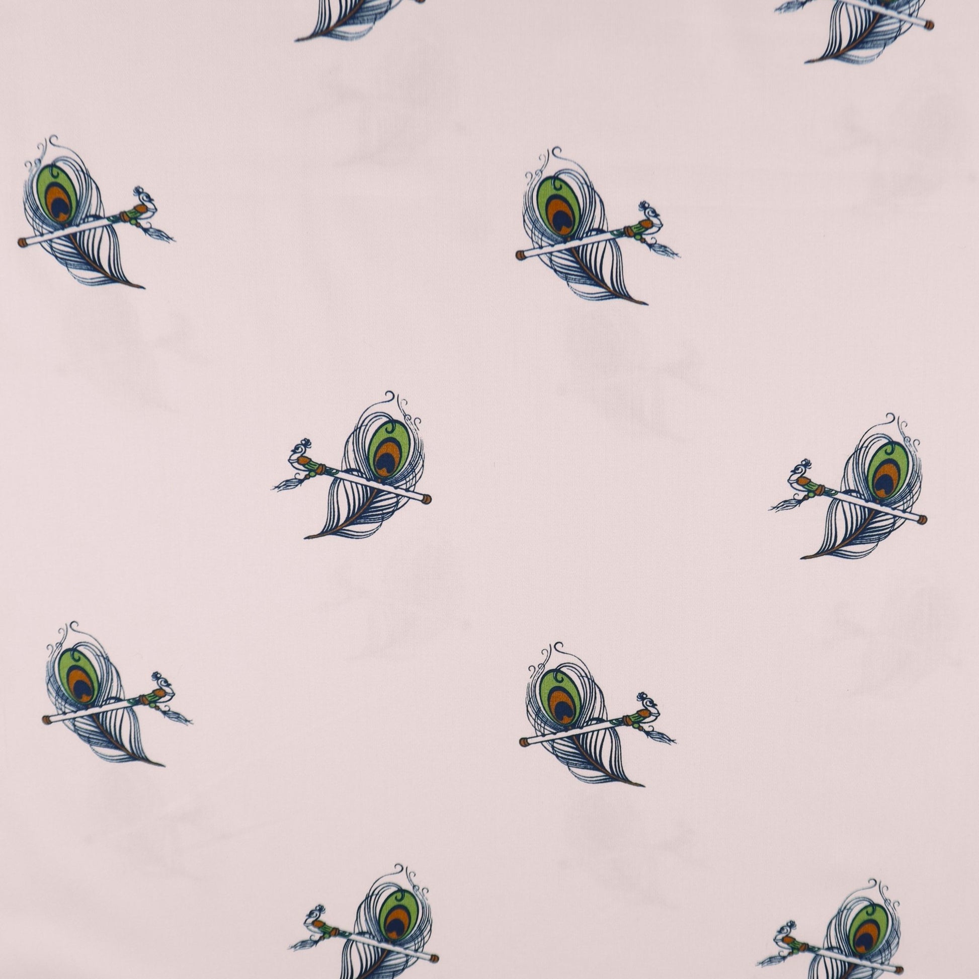 Divine Plume Satin Fabric - Kapaas