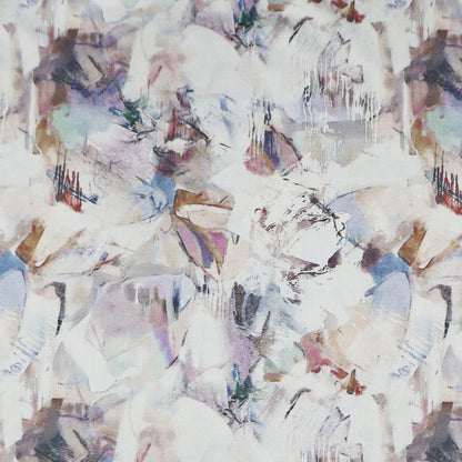 Ethereal Abstract Wash Satin Fabric - Kapaas