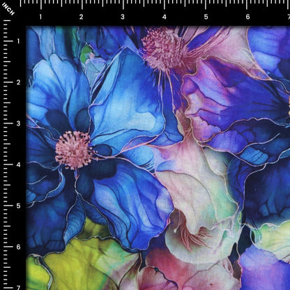 Floral Bloom Cambric Fabric - Kapaas